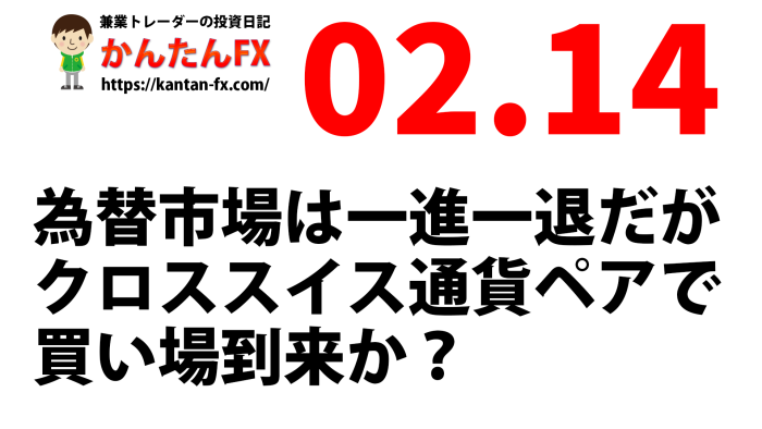 2025年2月14日の相場見通し記事のサムネイル